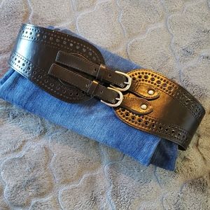 Double Buckle Fancy Stretch Belt